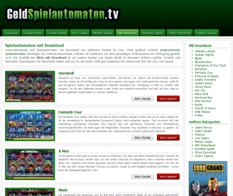 Spielautomaten mit Download