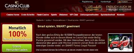 Casino Club Gewinnspiel im Oktober