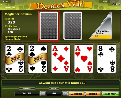 Deuces Wild Videopoker