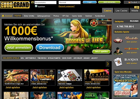 Eurogrand Casino spielen