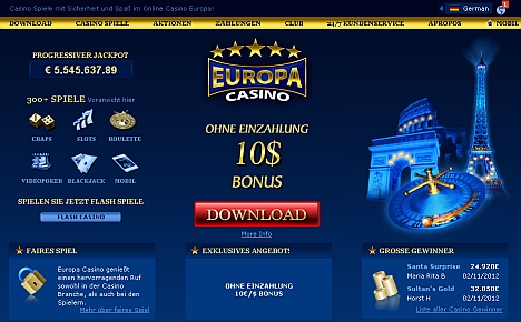 Spielen im Europa Casino