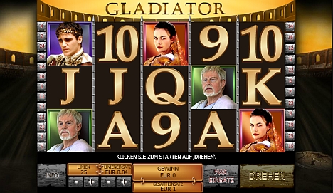 Gladiator online spielen im Casino Euro