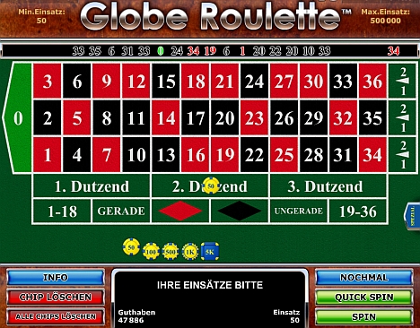 Globe Roulette jetzt online spielen