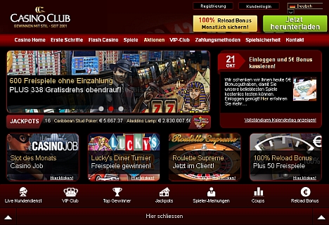 Casino Club Aktionskalender