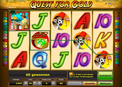 Novoline Quest for Gold online