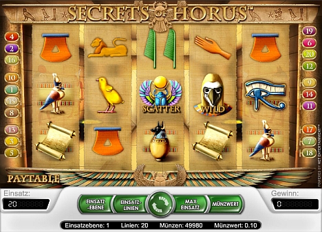 Secret of Horus gratis im Casino Euro