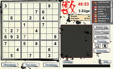 Sudoku spielen